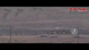 فیلم/انهدام خودرو تروریستها در جنوب درعا