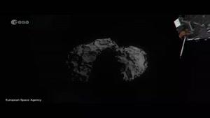 فیلم/ لحظه فرود آخر فضاپیمای «روزتا» روی شهاب سنگ