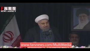 روحانی: شما قادر نیستید بین دولت و سپاه و بسیج فاصله بیندازید