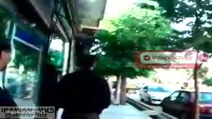 حمله گاو وحشی به مردم در خیابان های تهران
