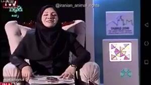 وقتی یک گربه در برنامه زنده تلویزیونی شبکه استانی سهند آذربایجان شرقی می‌پرد روی پای خانم مجری
