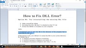 راهنمای خطای فایل d3d11.dl