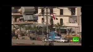 فیلم/اهتزاز پرچم سوریه در شرق حلب