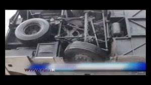 واژگونی اتوبوس دانش آموزان دختر در همدان 
