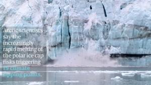 زنگ خطر ذوب شدن کوه های یخی قطب جنوب/ فیلم
