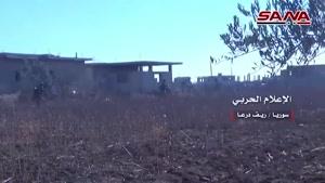 فیلم/تسلط ارتش سوریه بر مناطق جدید در حومه درعا
