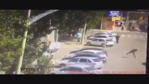 راننده عصبانی مرد را زیر گرفت