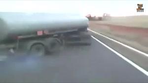 وقتی راننده تریلی جاده را با پیست اشتباه بگیره