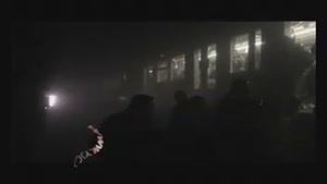 لحظه تخلیه مسافران از قطارهای مترو بروکسل