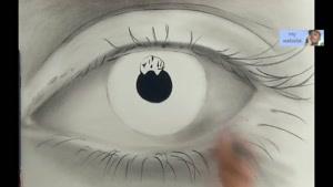 تایم لپس نقاشی چشم بسیار فوق العاده