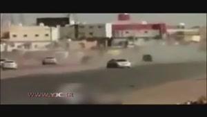 حرکات نمایشی خطرناک با خودرو توسط دختران سعودی