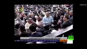 فیلم/ممانعت نمایندگان پارلمان عراق از سخنرانی «سلیم الجبوری»