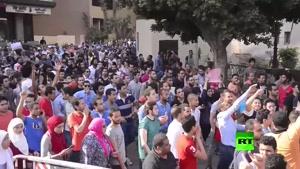 فیلم/ادامه اعتراضات ضد سعودی شهروندان مصری
