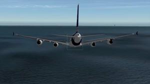 فرود هواپیمای ایرباس A380 روی اقیانوس