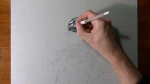تایم لپس نقاشی مرد آهنین