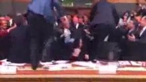 فیلم/ درگیری در پارلمان ترکیه