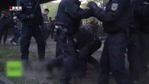 درگیری شدید پلیس برلین و مردم
