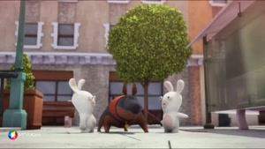 کارتون خرگوش های بازیگوش - توپ بازی