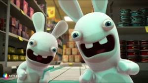 کارتون خرگوش های بازیگوش - شیطنت در فروشگاه