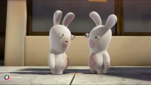 کارتون خرگوش های بازیگوش -استیکر