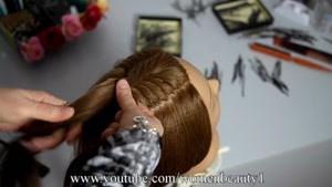 آموزش یک شنیون زیبا با بافت کامل مو