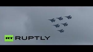 فیلم/سقوط جنگنده روسی در اطراف مسکو