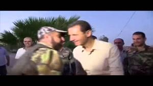 فیلم/ افطار بشار اسد با سربازان سوری