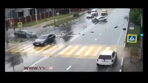 تصادف مرگبار به علت لغزنده بودن خیابان 