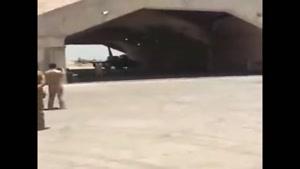 فیلم/وزیر دفاع عراق با جنگنده اف۱۶ به سوی اهداف داعش در فلوجه