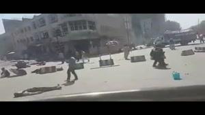 فیلم/انفجار انتحاری میان تظاهرات کنندگان در کابل