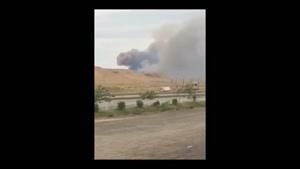 فیلم/انفجار کارخانه ساخت تسلیحات نظامی در جمهوری آذربایجان