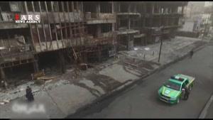 فیلم هوایی از محل عملیات تروریستی خونین بغداد