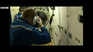 فیلم/ لحظه ورود فضانوردان جدید به ایستگاه فضایی