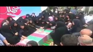 تشییع پیکر مطهر 9 شهید در گیلان