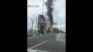 آتش‌سوزی شدید در برج طاووس منطقه آزاد انزلی