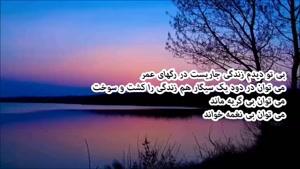 دکلمه شعر بی تو دیدم زندگی را می توان باور نمود از هما میر افشار