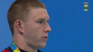 کسب مدال طلای 100 متر شنای کرال پشت مردان در المپیک ریو 2016