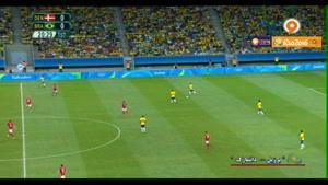 رقابت فوتبال بسیار جذاب برزیل و دانمارک