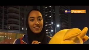 صحبت های کیمیا علیزاده پیش از بازگشت به ایران