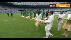 مراسم اهدای مدال برنز تیم ملی فوتبال نیجریه
