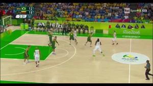 خلاصه رقابت های بسکتبال لیتوانی و برزیل