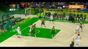 خلاصه بسکتبال اسپانیا 109-59 لیتوانی
