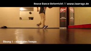 کنترل بدن و پا در حرکت House Dance