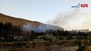 فیلم/ آتش سوزی باغ در بلوار چمران شیراز