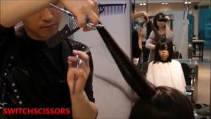 scissors haircut ASMR