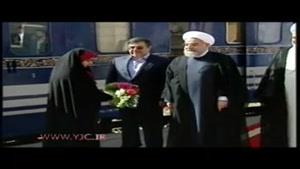 استقبال رسمی از رئیس جمهور در قزوین