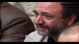 روضه‌خوانی محمود کریمی درباره شهدای منا در حضور رهبرانقلاب