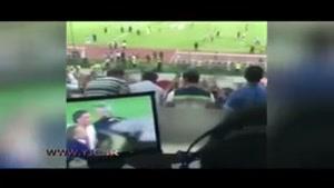 پشت صحنه گزارش فردوسی پور در بازی ايران - قطر 