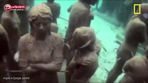 برای دیدن این موزه باید غواصی بلد باشید! ویدیویی از بزرگترین موزه در زیر اقیانوس با مجسمه های انسانی