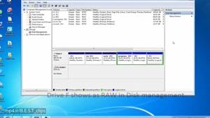 تبدیل فرمتRAW به NTFS